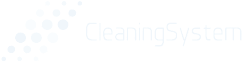 Białe logo CleaningSystem